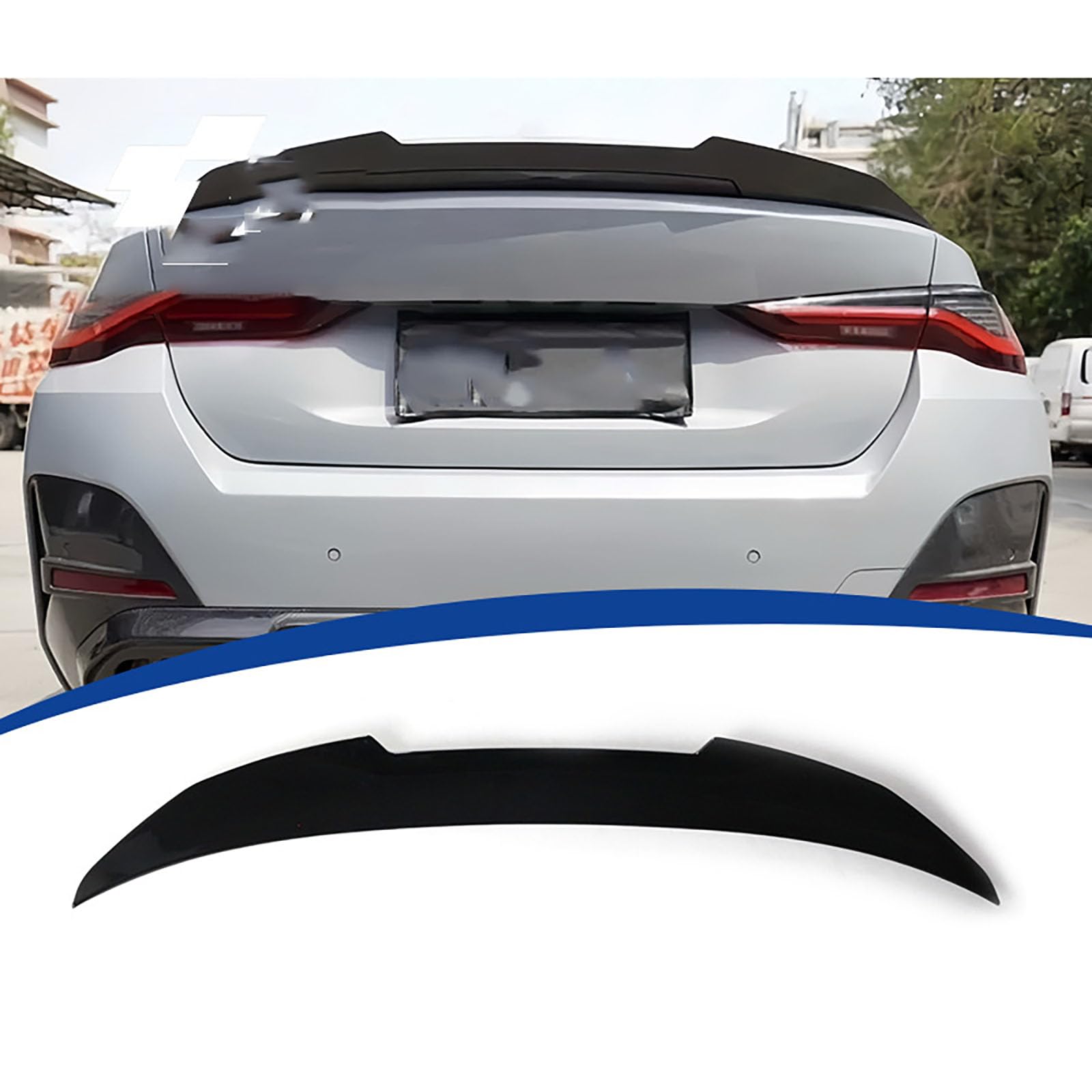 Heckspoiler für BMW 4 Series G26 4-Door 2021 2022 2023 2024, Auto Heckflügel Performance-Spoiler Heckflügel Spoilerlippe Auto Tuning Car Tuning Styling Zubehör Heckspoiler für BMW 4 Series G26 4-Door 2021 2022 2023 2024, Auto Heckflügel Performance-Spoiler Heckflügel Spoilerlippe Auto Tuning Car Tuning Styling Zubehör von SUNYSGS