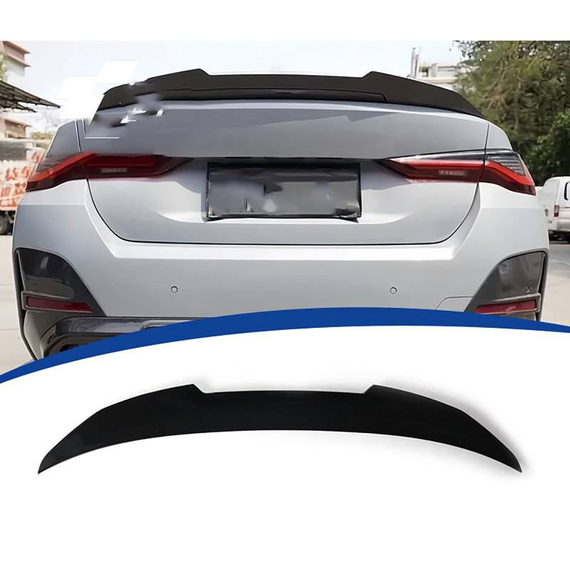 Heckspoiler für BMW 4 Series G26 4-Door 2021 2022 2023 2024, Auto Heckflügel Performance-Spoiler Heckflügel Spoilerlippe Auto Tuning Car Tuning Styling Zubehör von SUNYSGS