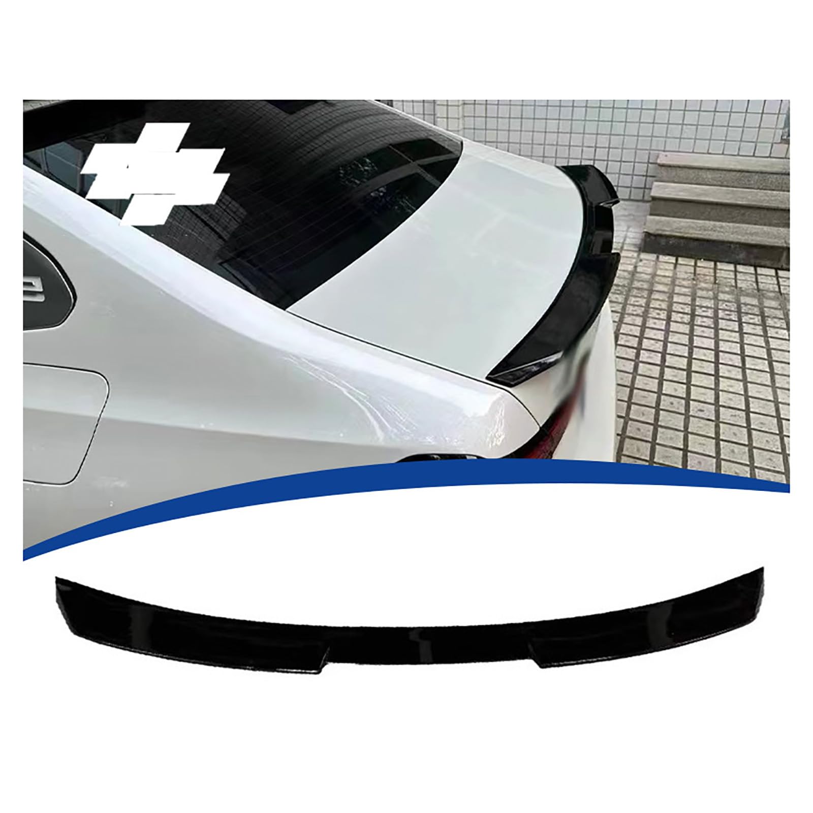 Heckspoiler für BMW 5 Series G60/G68/i5 2024, Auto Heckflügel Performance-Spoiler Heckflügel Spoilerlippe Auto Tuning Car Tuning Styling Zubehör Heckspoiler für BMW 5 Series G60/G68/i5 2024, Auto Heckflügel Performance-Spoiler Heckflügel Spoilerlippe Auto Tuning Car Tuning Styling Zubehör von SUNYSGS