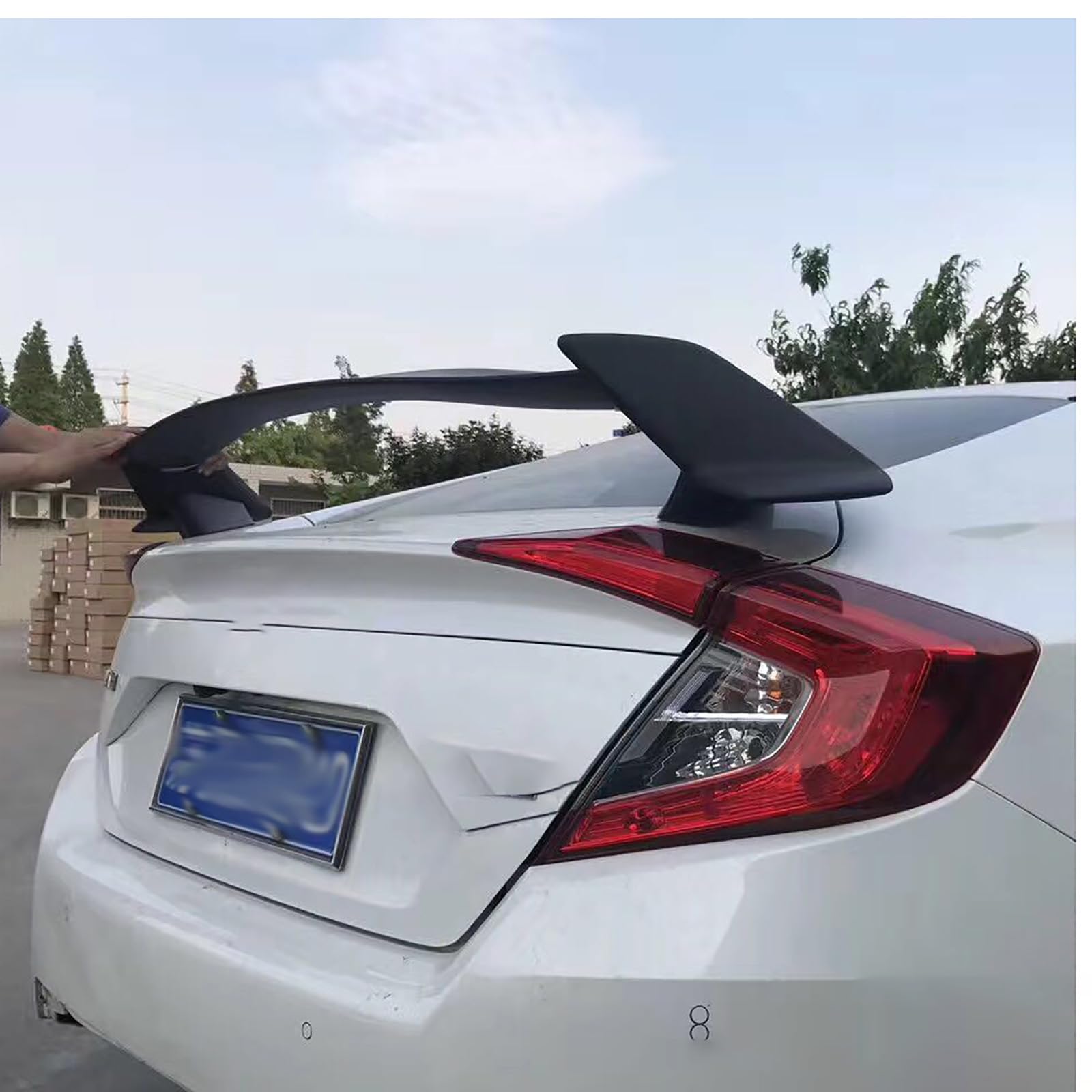 Heckspoiler für Civic 2016, Auto Heckflügel Performance-Spoiler Heckflügel Spoilerlippe Auto Tuning Car Tuning Styling Zubehör Heckspoiler für Civic 2016, Auto Heckflügel Performance-Spoiler Heckflügel Spoilerlippe Auto Tuning Car Tuning Styling Zubehör von SUNYSGS