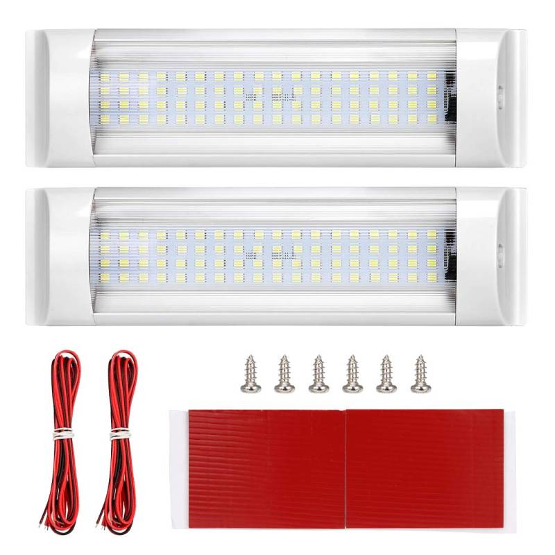 Innenleuchten, SUPAREE LED RV Deckenleuchte Dachbeleuchtung 12V-80V 72LED Innenbeleuchtung für Wohnmobil/Wohnwagen/Wohnmobil/Wohnmobil/Lieferwagen/Boot von SUPAREE