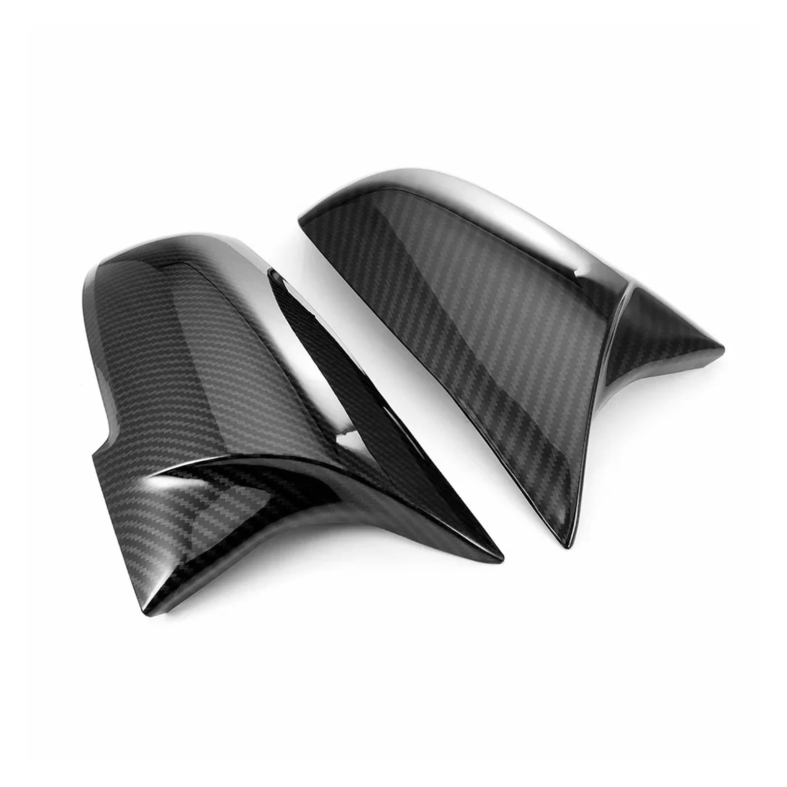 Außenspiegel 2 Stück für Serie 1 23 4 XM 220i 328i 420i F20 F21 F22 F23 F30 F32 F33 F 36 Rückspiegelabdeckung Carbon Black Rückspiegelkappe(2) von SUPER DAFI