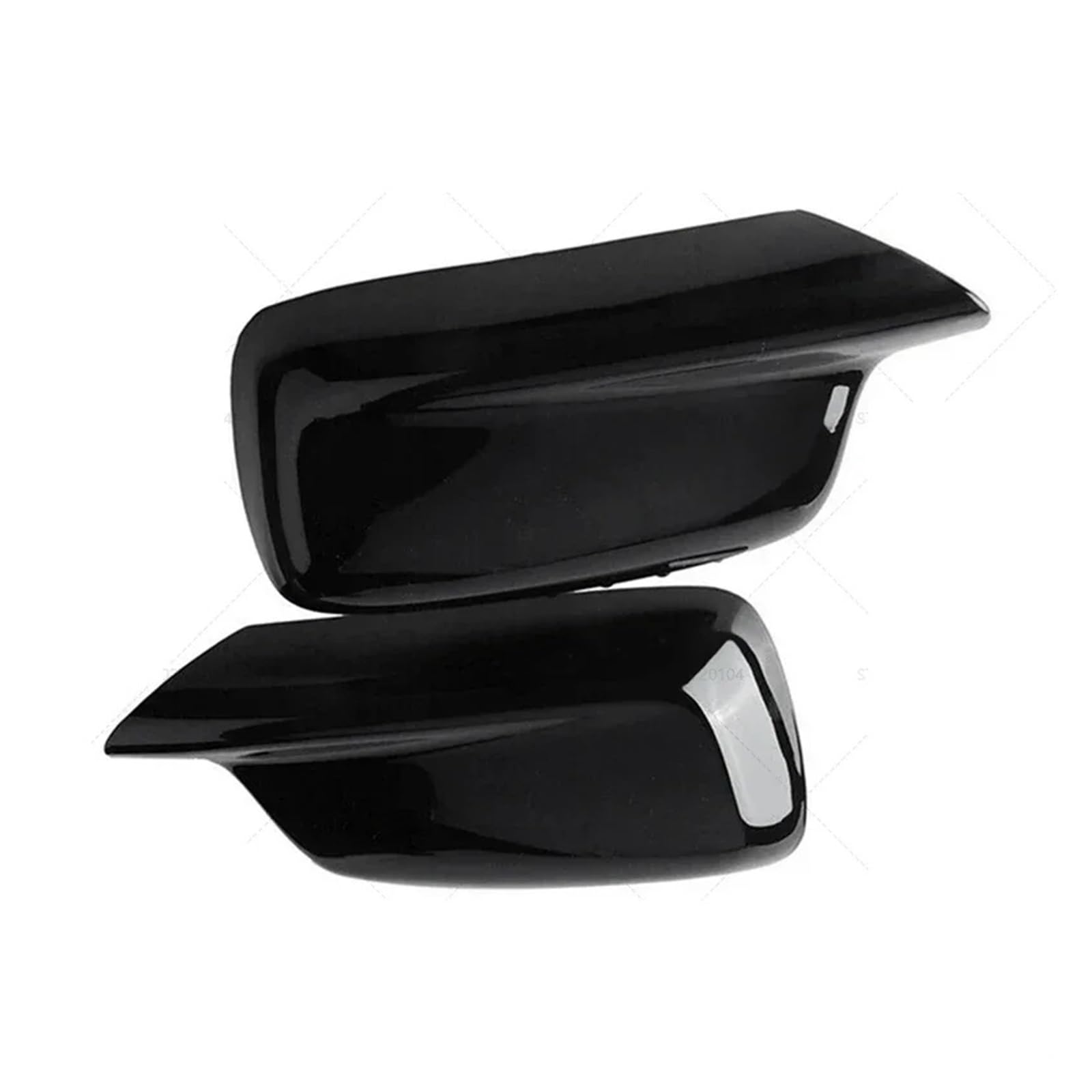 Außenspiegel 51167074235 51167074236 Für E65 E66 E67 E46 Für Coupe E46 Auto Rückspiegel Abdeckungen Trim Caps Cabrio Teile 1 Paar Rückspiegelkappe(Matte Black) von SUPER DAFI