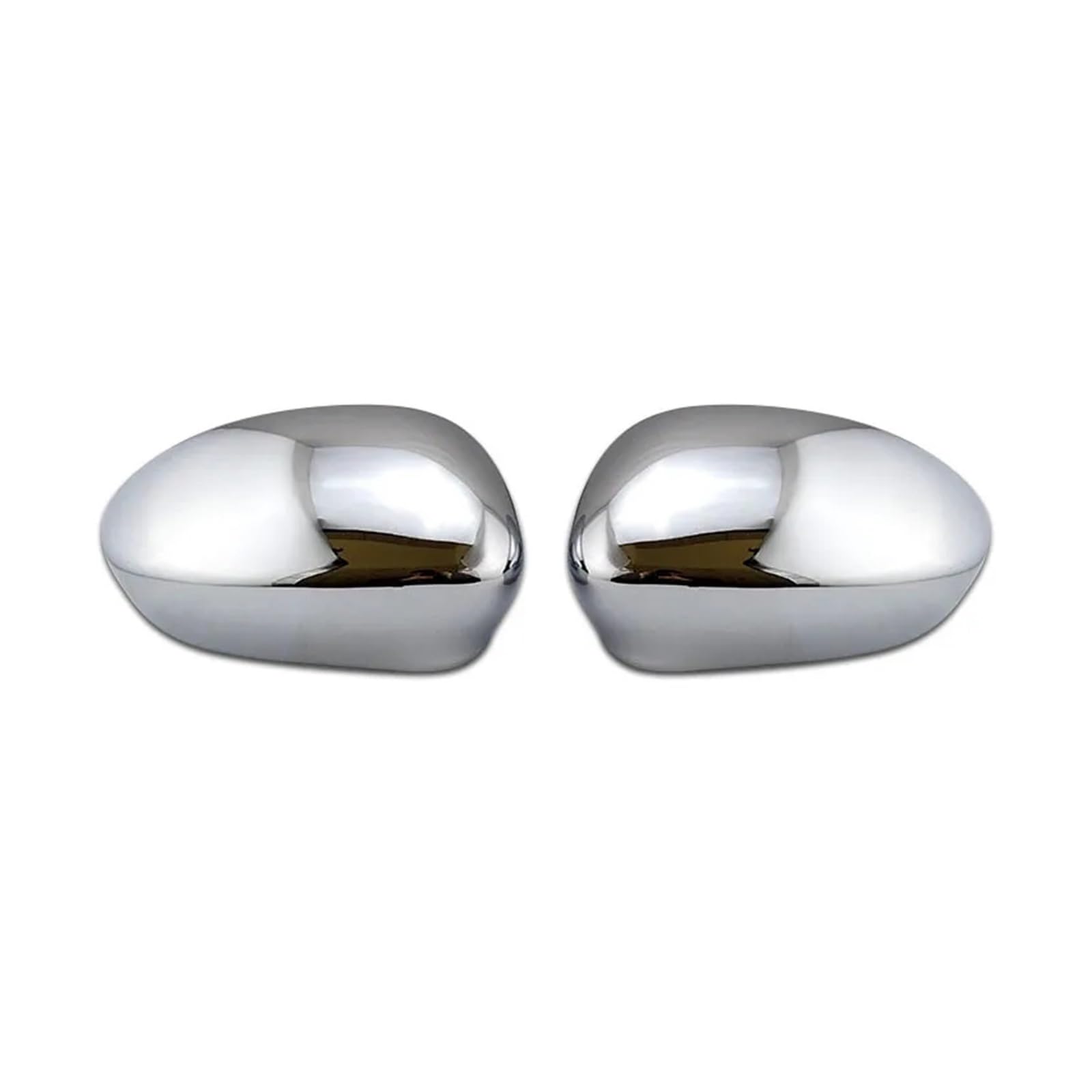 Außenspiegel Für Abarth Für Grande Für Punto Für Evo Für FIAT 500 2007-2019 Chrom RHD & LHD Flügel Seitenspiegel Abdeckkappe Grundiert Zubehör Rückspiegelkappe(Chrome) von SUPER DAFI