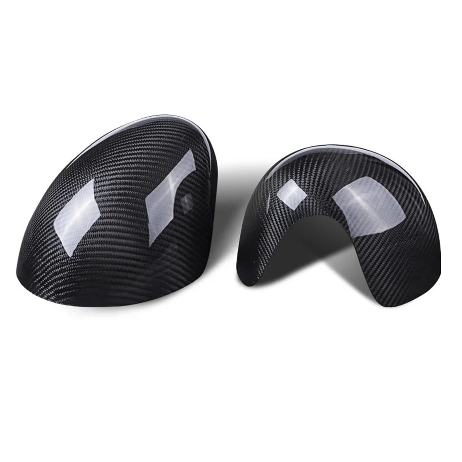 Außenspiegel Für Cooper F55 F56 F54 F60 Carbon Faser Auto Rückspiegel Fall Glanz Matt Gehäuse Gehäuse Abdeckung Aufkleber Auto Zubehör Rückspiegelkappe(Gloss for F55 F56) von SUPER DAFI