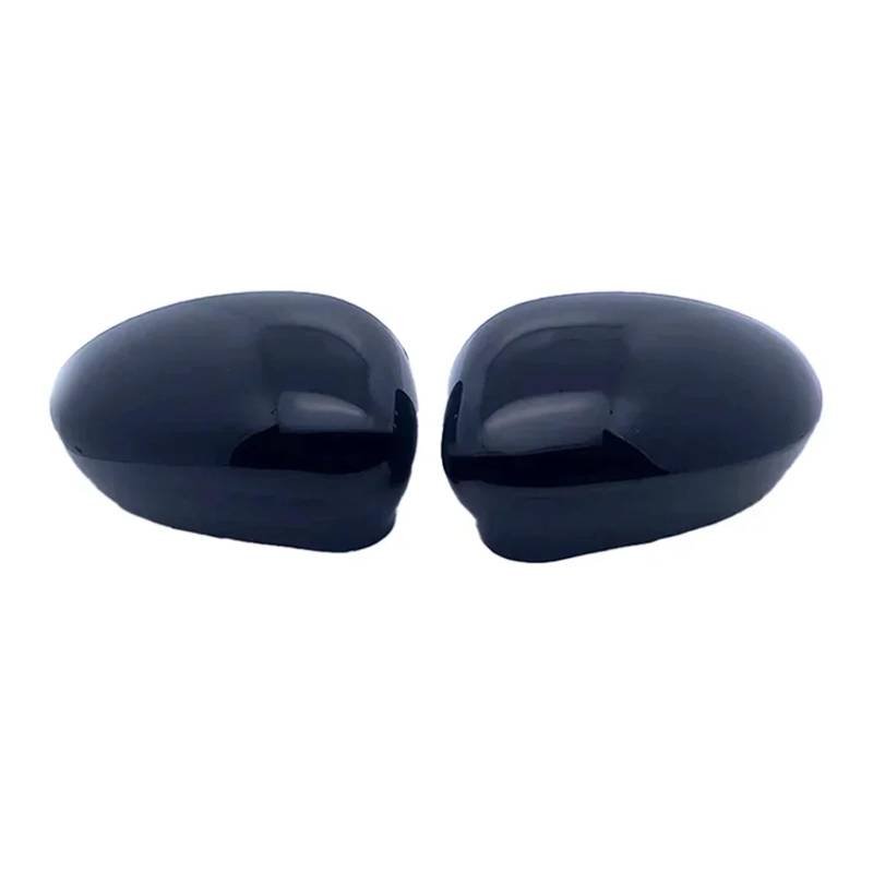 Außenspiegel Für FIAT 500 500C Für Grande Für Punto 595 Für Abarth 695 2007-2023 Auto Seite Rückspiegel Abdeckung Ersatz Kappen Trim 2PCS Rückspiegelkappe(Black-Relace) von SUPER DAFI