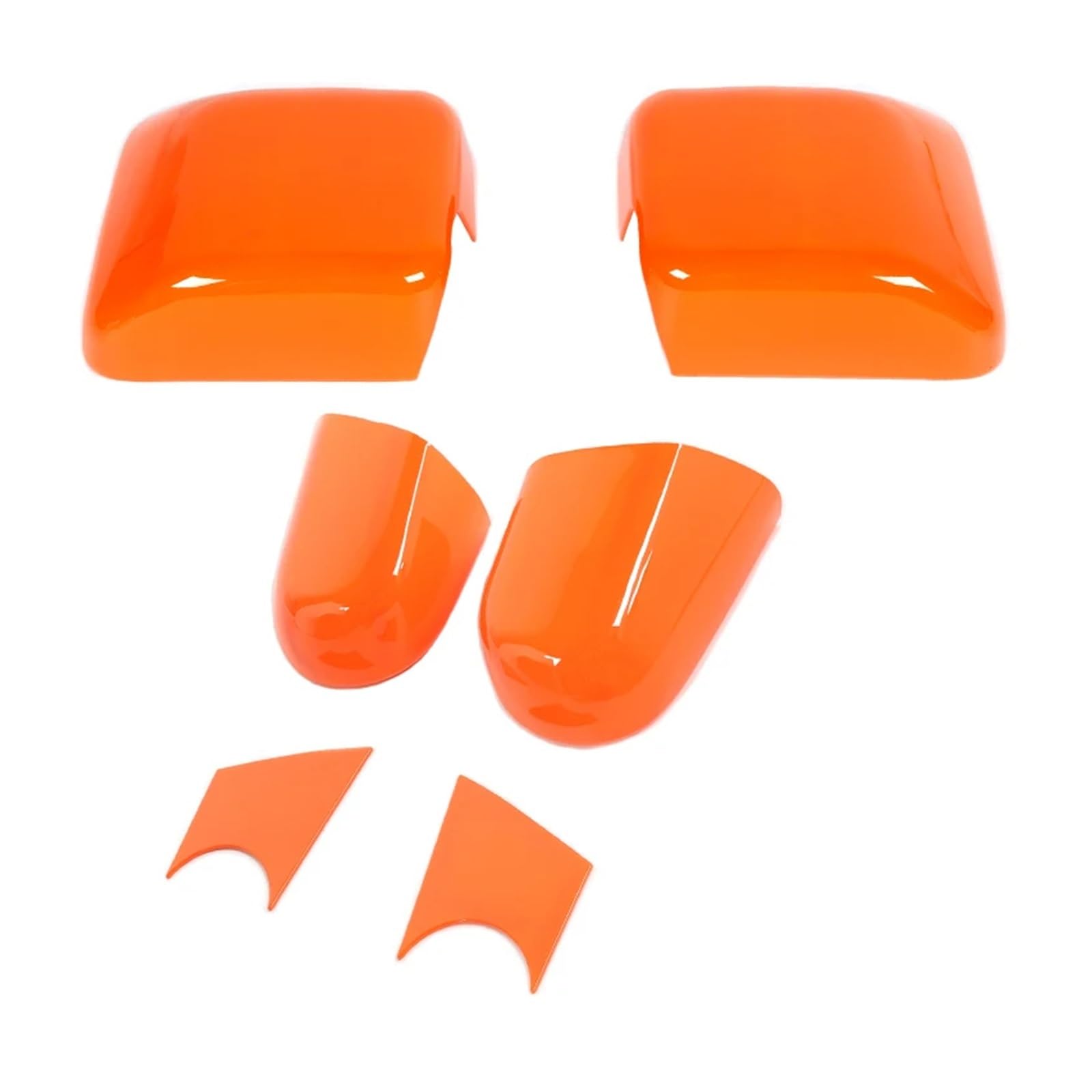 Außenspiegel Für Jeep Für Wrangler Für JL Für Gladiator Für JT 2018 2019 2020 2021 2022 2023 2024 Up Auto Rückspiegel Basis Dekoration Abdeckung Rückspiegelkappe(Orange A) von SUPER DAFI