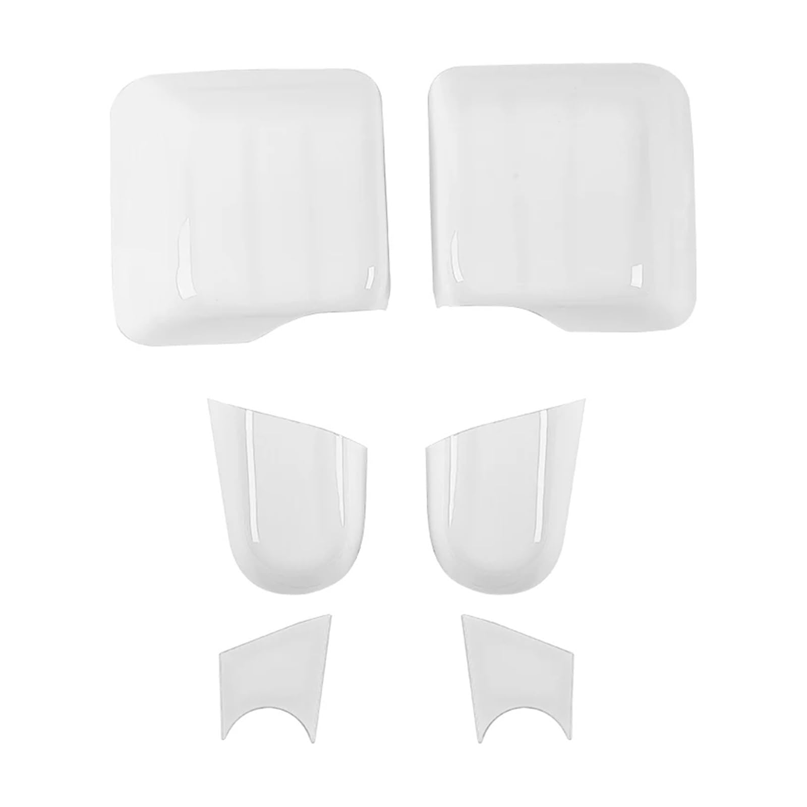 Außenspiegel Für Jeep Für Wrangler Für JL Für Gladiator Für JT 2018 2019 2020 2021 2022 2023 2024 Up Auto Rückspiegel Basis Dekoration Abdeckung Rückspiegelkappe(White A) von SUPER DAFI
