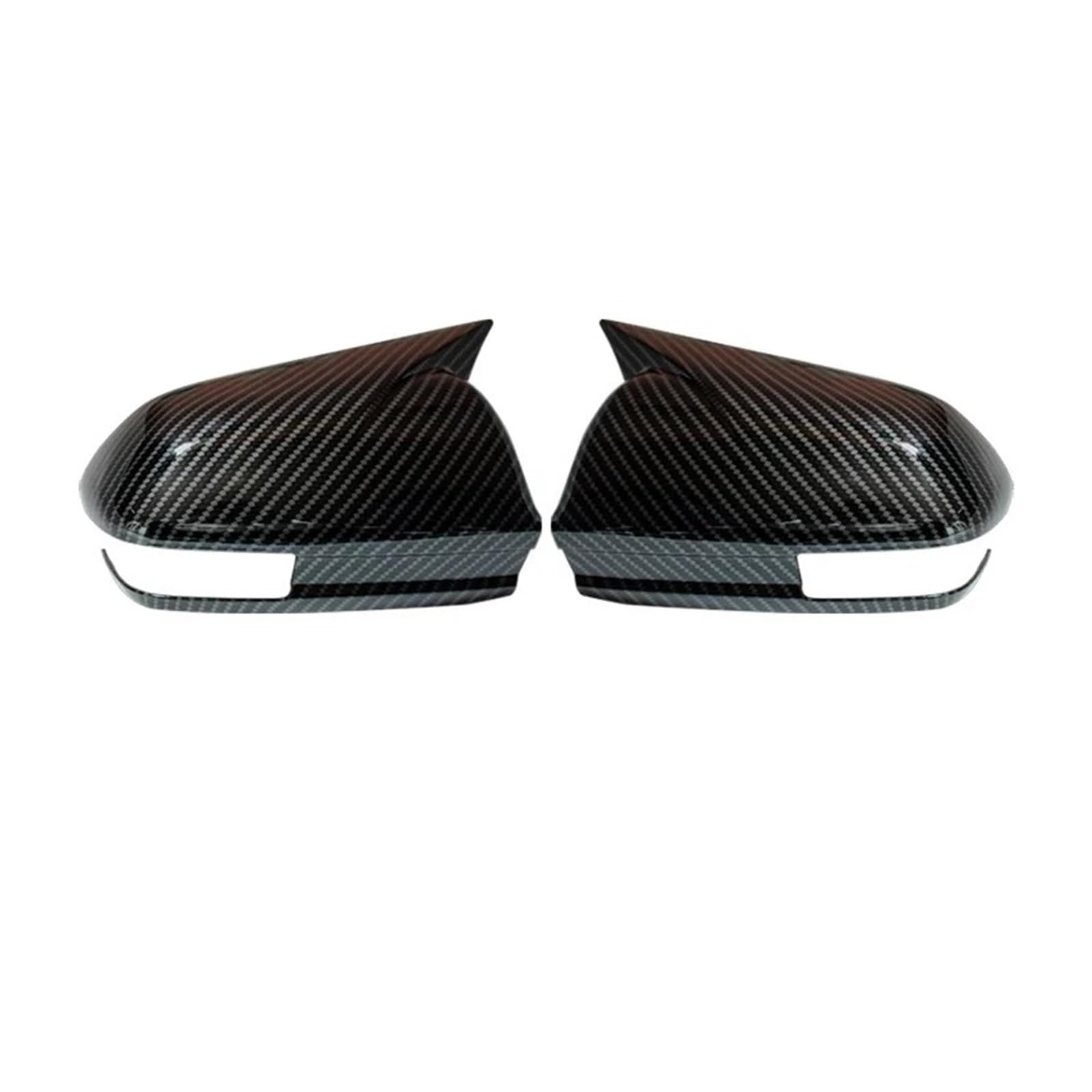 Außenspiegel Für Lancer EX 2012 2013 2014 2015 Auto Rückspiegel Abdeckung 2Pcs Rückspiegelkappe(Carbon Look) von SUPER DAFI