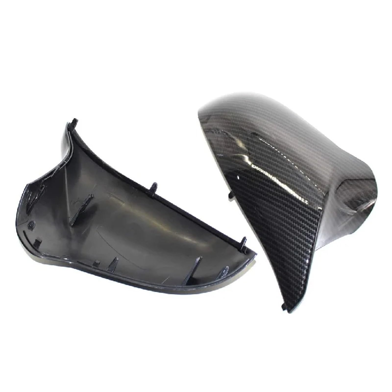Außenspiegel Für M3 M4 F82 F83 F80 2015-2020 Auto Seite Rückspiegel Seite Spiegel Abdeckung 51168059547 51168059548 2Pcs Rückspiegelkappe(Carbon Black) von SUPER DAFI