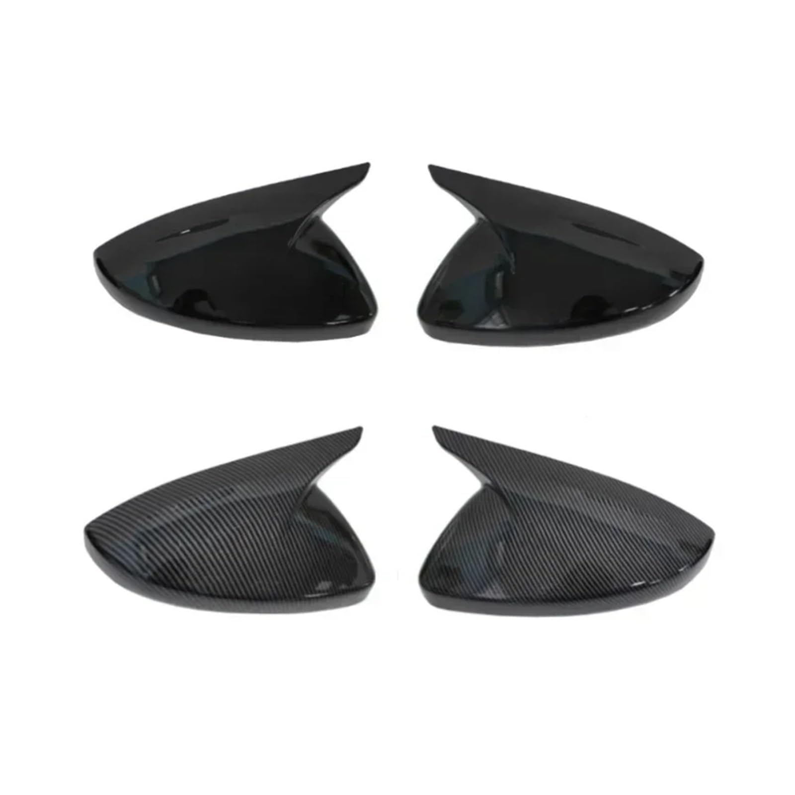 Außenspiegel Für Peugeot 208 308 408 508 307 308 2008 4008 5008 2013-2019 2020 2021 2022 2023 Seitenrückspiegelkappe Flügelspiegelabdeckung Passendes Autozubehör Rückspiegelkappe(Bright Black) von SUPER DAFI