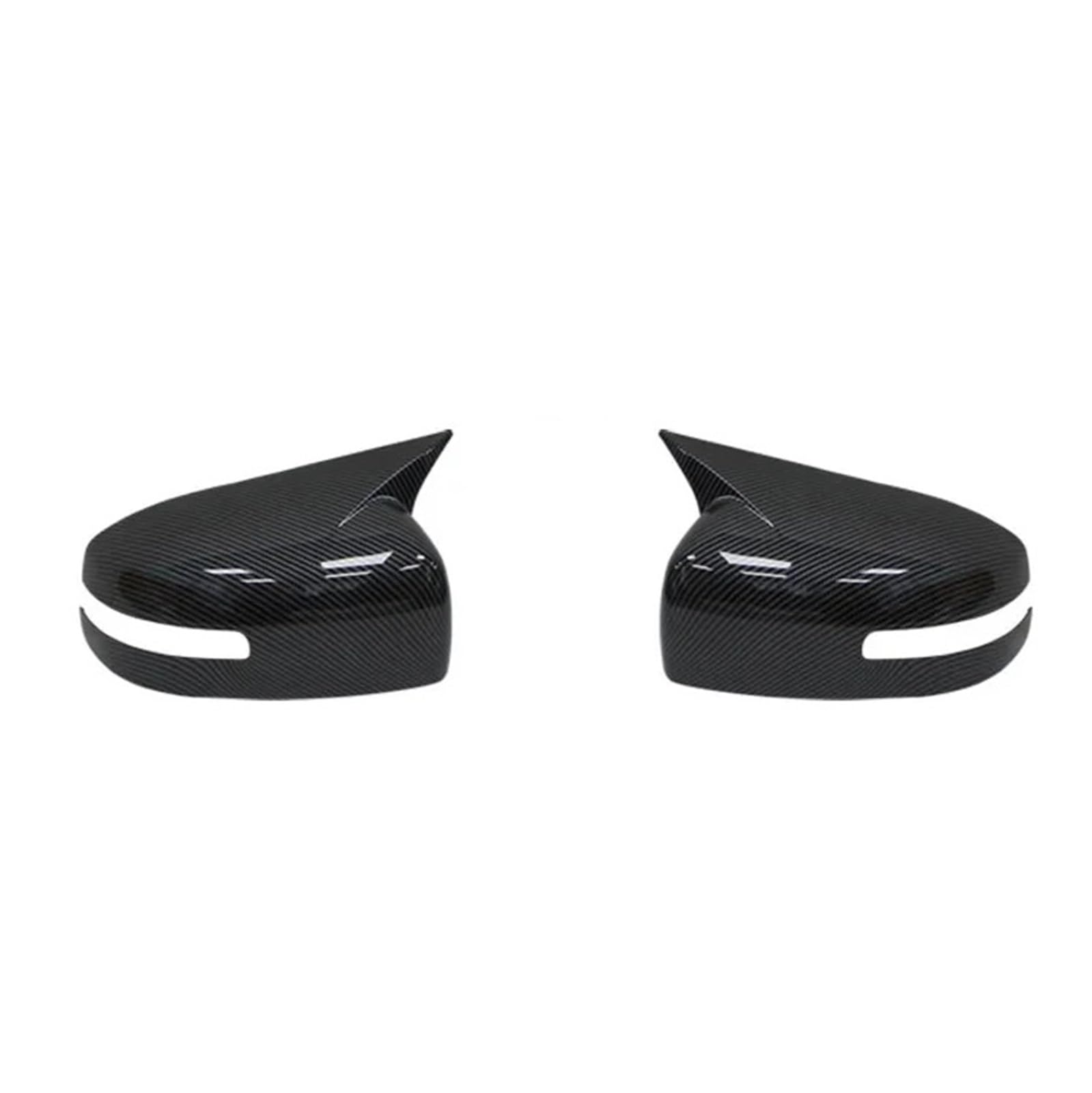 Rückspiegelgehäuse Für Lancer X 10 EX EVO 2013-2016 Schwarz Carbon Seitentür Rückspiegel Abdeckung Kappe Trim Shell Auto Styling Rückspiegel Abdeckung(Carbon Look) von SUPER DAFI