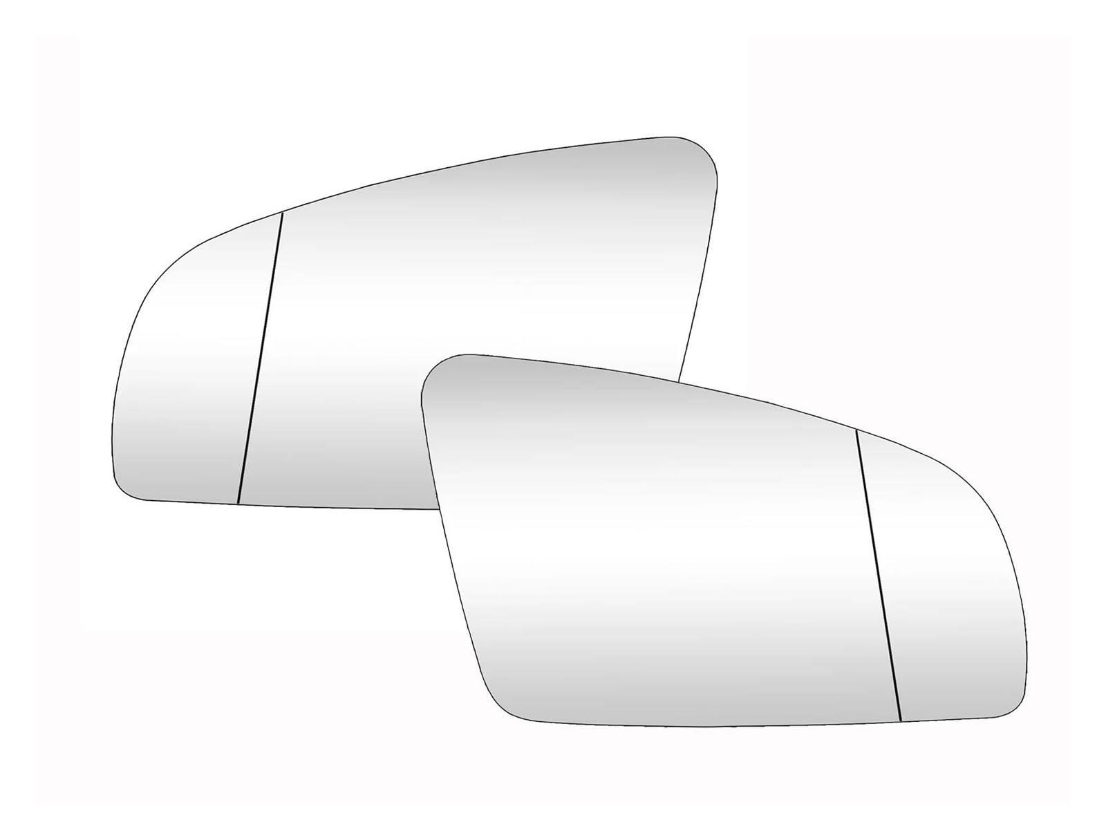 Spiegelglas Außenspiegel Glas Für A3 S3 Für A4 B6 B7 Für A6 S6 2004-2008 Auto Links Rechts Seite Flügel Spiegel Glas Beheizte Weitwinkel Zubehör Seitenspiegelglas(Left) von SUPER DAFI