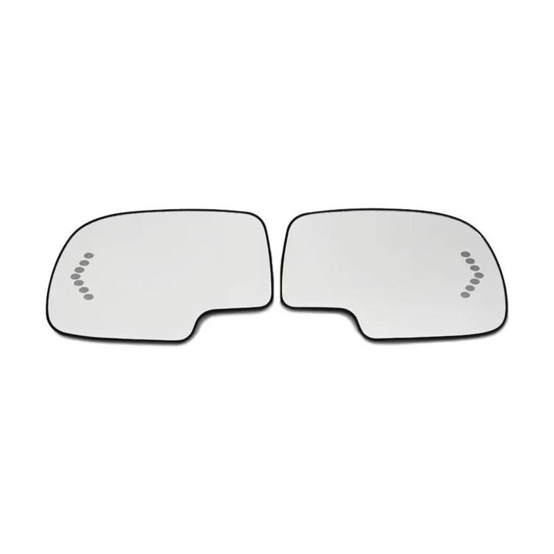 Spiegelglas Außenspiegel Glas Für Avalanche Für Silverado Für Suburban Für Tahoe 1500 3500 Auto Beheizte Spiegel Objektiv Tür Flügel Rückspiegel Glas Seitenspiegelglas(1pc Right) von SUPER DAFI