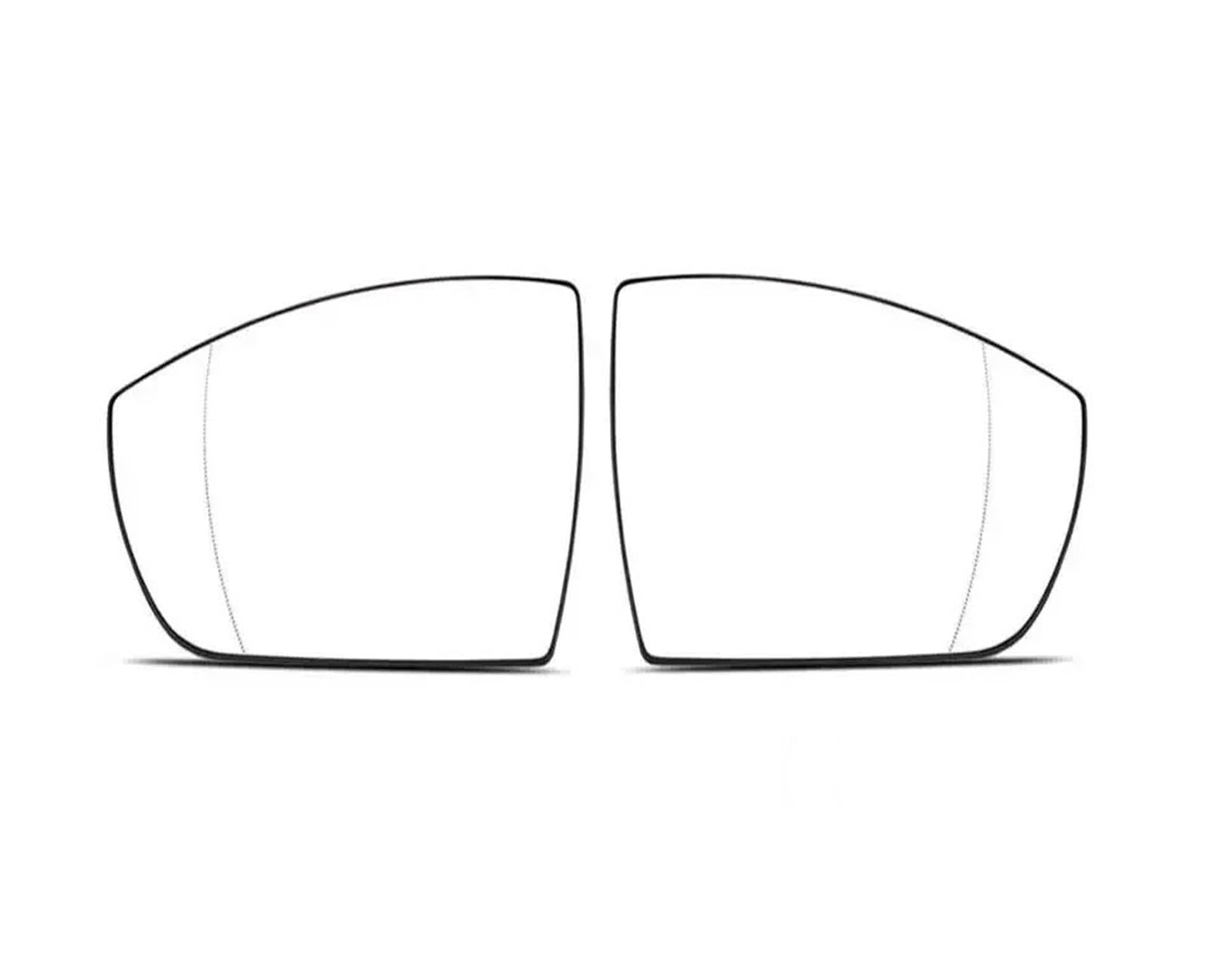 Spiegelglas Außenspiegel Glas Für Ecosport 2013-2019 Auto Außenspiegel Reflektierende Glaslinse Rückspiegellinsen Zubehör Seitenspiegelglas(1pcs Left Heating) von SUPER DAFI