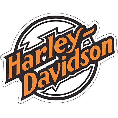 Reflektierende Aufkleber für Helm Harley Davidson Old Orange von SUPER FABRIQUE