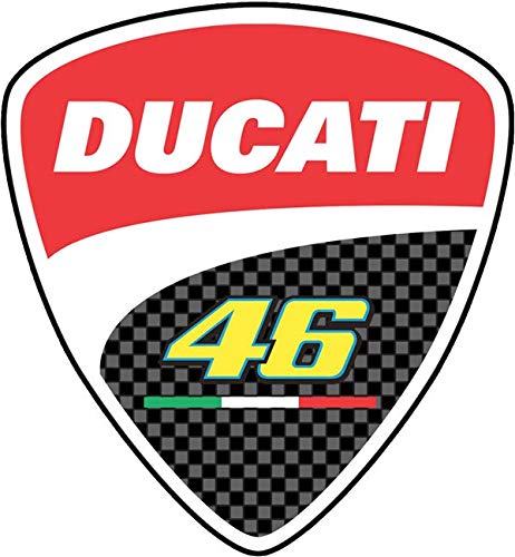 Retrolo-Sticker für Helm Ducati 46 von SUPER FABRIQUE