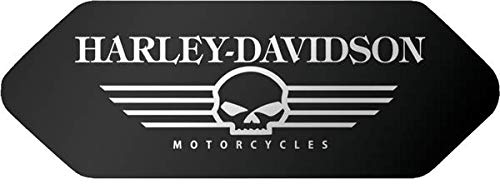 Reflektierende Aufkleber für Helm Shoei – Harley Davidson Totenkopf schwarz – vorne von SUPER FABRIQUE