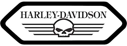 Retrolo-Sticker für Helm Shoei – Harley Davidson Totenkopf – vorne von SUPER FABRIQUE