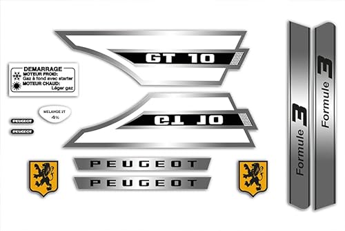 Set AutStrumpfhose zum Dekorieren Ihres Mofa Peugeot GT 10 wie damalig (weiß) von SUPER FABRIQUE