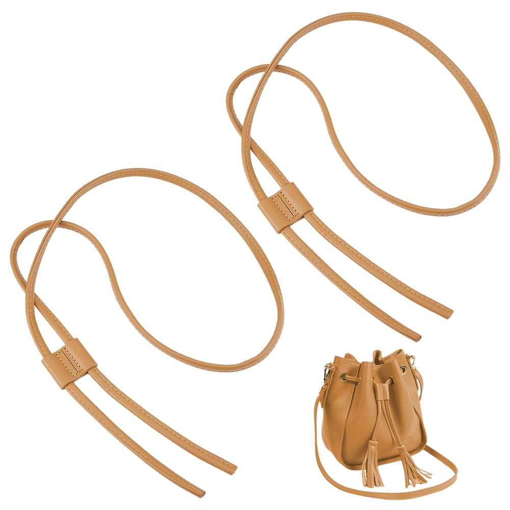 SUPERFINDINGS 2 Stück PU Lederbeutel Zugriemen 48.8 Zoll Tan Abnehmbarer Eimerbeutelriemen Ersatz DIY Häkeltasche Bündel Tasche Zugband Für Häkel Eimerbeutel Geldbörse Herstellung SUPERFINDINGS 2 Stück PU Lederbeutel Zugriemen 48.8 Zoll Tan Abnehmbarer Eimerbeutelriemen Ersatz DIY Häkeltasche Bündel Tasche Zugband Für Häkel Eimerbeutel Geldbörse Herstellung von SUPERFINDINGS