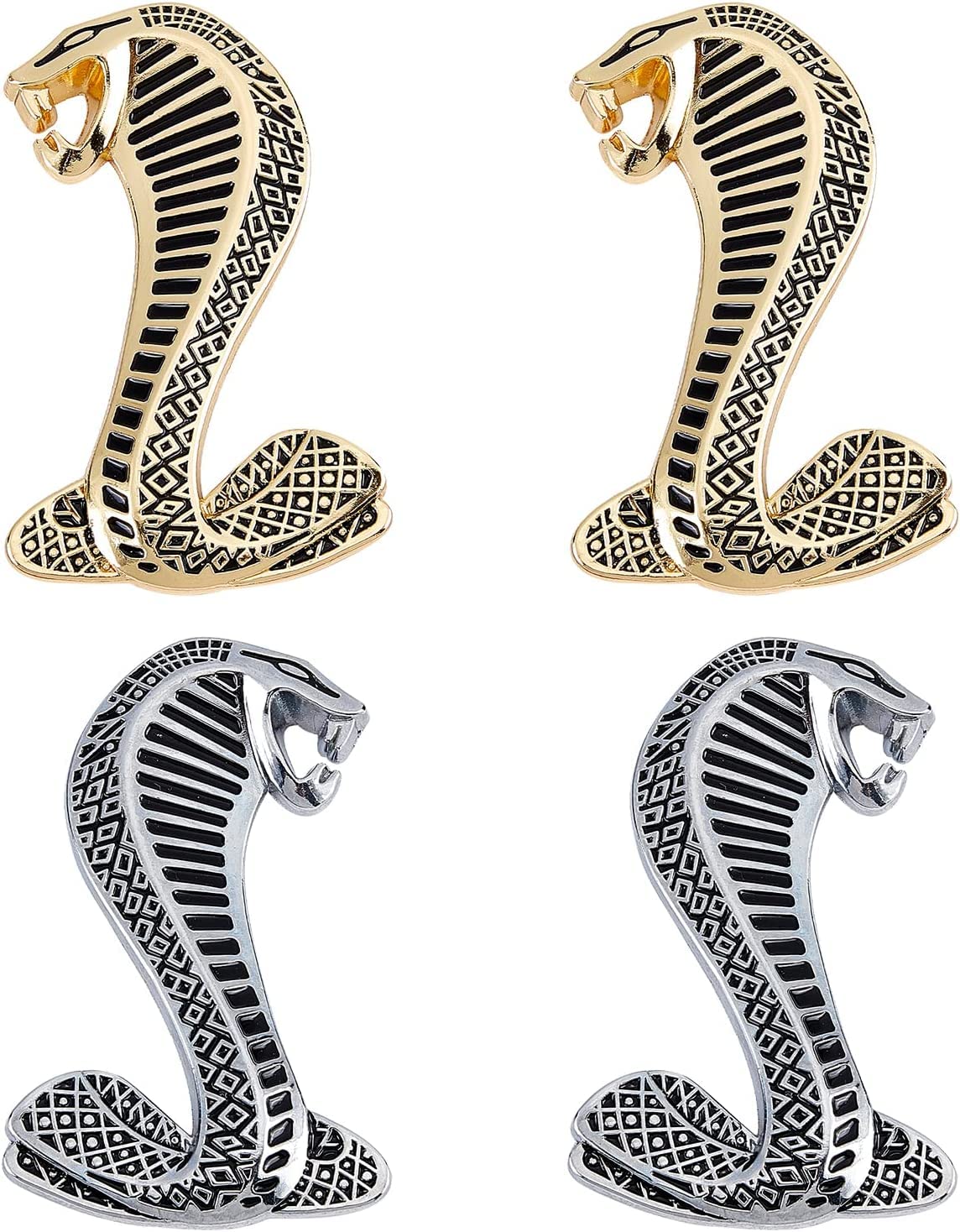 SUPERFINDINGS 4stk 3D 95mm Cobra Snake Emblem Aufkleber Aufkleber Abzeichen Kit Auto Auto Motorrad Logo Aufkleber Abzeichen Emblem Für Auto Fenster Laptops Gepäck SUPERFINDINGS 4stk 3D 95mm Cobra Snake Emblem Aufkleber Aufkleber Abzeichen Kit Auto Auto Motorrad Logo Aufkleber Abzeichen Emblem Für Auto Fenster Laptops Gepäck von SUPERFINDINGS
