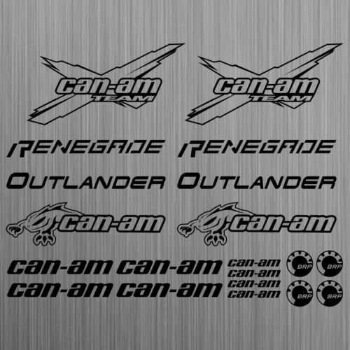 SUPERSTICKI can-am canam Team BRP Renegade Outlander Sticker Quad ATV 20 Pieces aus Hochleistungsfolie Aufkleber Autoaufkleber Tunin von SUPERSTICKI