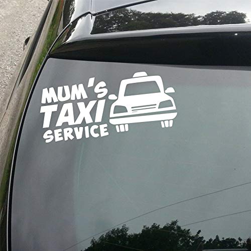 SUPERSTICKI Mum`s Taxi Service Mama Taxi Aufkleber Autoaufkleber,Wandtattoo Profi-Qualität für Lack,Scheibe,etc.Waschanlagenfest von SUPERSTICKI
