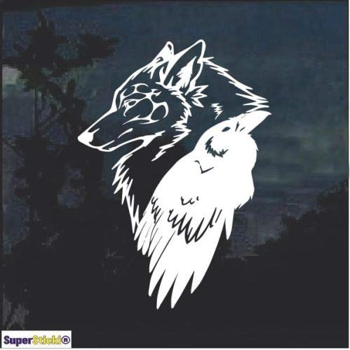 SUPERSTICKI Odin Thor Raven Wolf ca.20cm Aufkleber,Autoaufkleber,Sticker,Decal,Wandtattoo, aus Hochleistungsfolie,UV&waschanlagenfest, von SUPERSTICKI