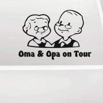 SUPERSTICKI Oma & Opa on Tour Rentner Ca 30 Wohnmobil Camper Wohnwagen Womo Mobile Camping Autoaufkleber Sticker Womo Wowa von SUPERSTICKI