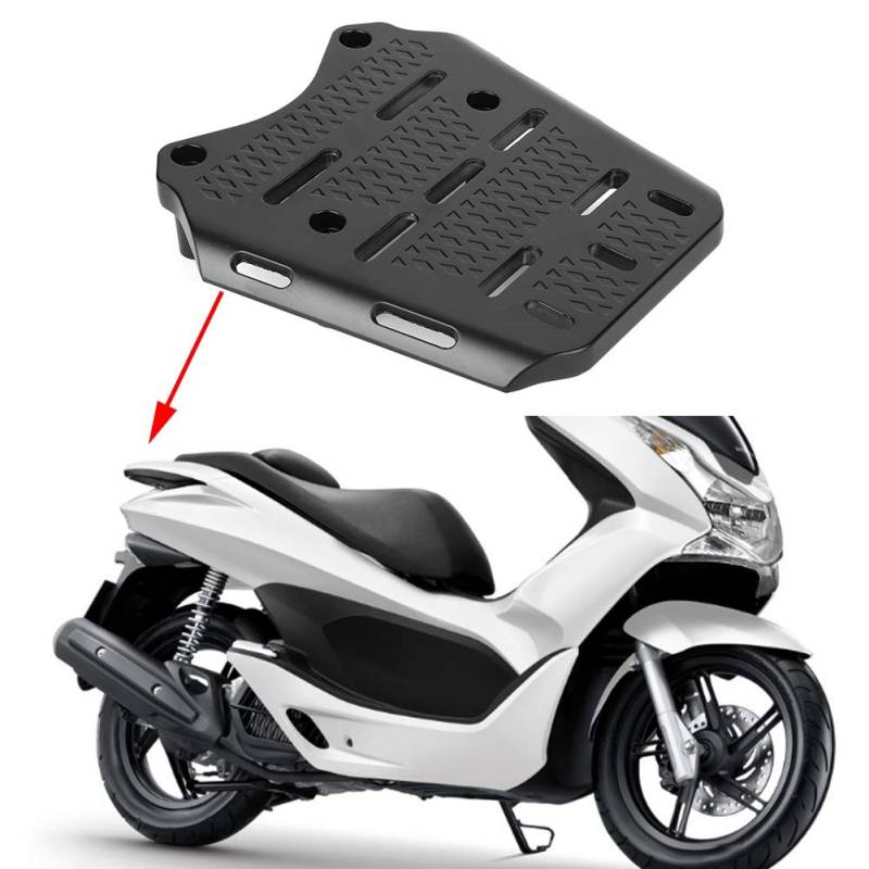 Motorrad-Gepäckträger, Heckträger-Unterstützung, CNC-Aluminiumlegierung, Gepäckträger-Halterung, Regal, Kompatibel für Honda PCX 125 150 2014–2019 von SUPYINI
