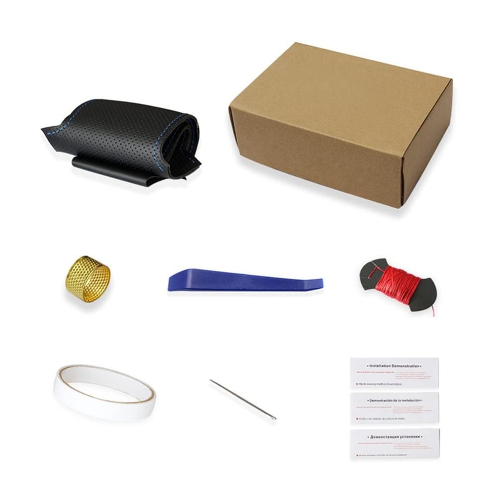 Auto-Lenkradabdeckung Auto-Lenkradabdeckung Für F87 M2 F80 M3 F82 M4 M5 F12 F13 M6 F85 X5 M F86 F33 X6 M F30 M Für Sport Schwarzes Wildleder Lenkradhüllen(11 Star Yellow) von SUSHUANG