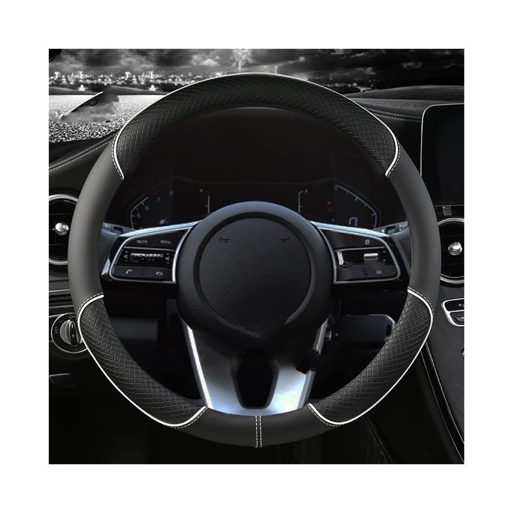 Auto-Lenkradabdeckung Für Kia Für Ceed Für Sportage Für Picanto Für Cerato Für Seltos Für Soul Für Rio 3 4 5 Autozubehör PU-Leder-Lenkradabdeckung Lenkradhüllen(10) von SUSHUANG