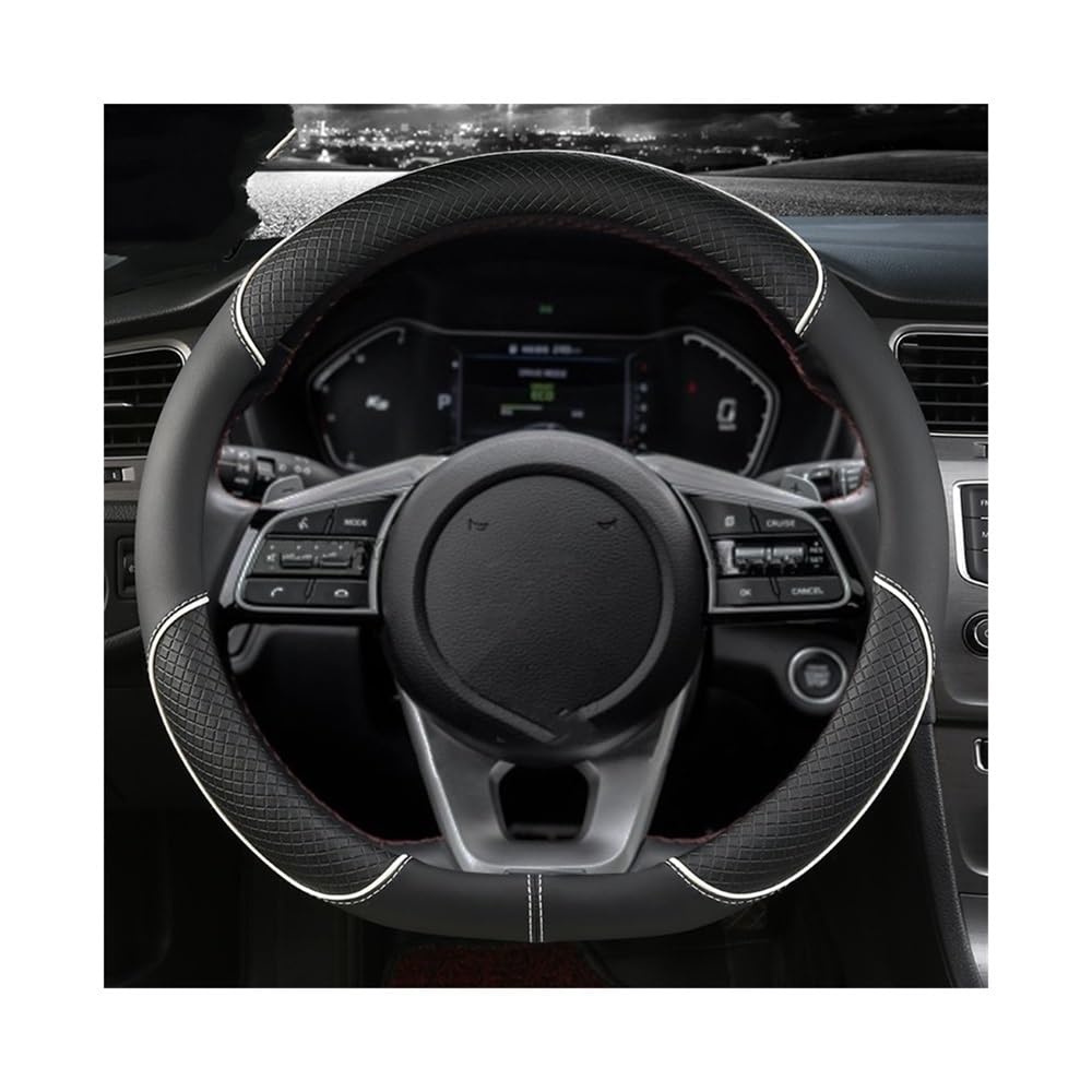 Auto-Lenkradabdeckung Für Kia Für Ceed Für Sportage Für Picanto Für Cerato Für Seltos Für Soul Für Rio 3 4 5 Autozubehör PU-Leder-Lenkradabdeckung Lenkradhüllen(5) von SUSHUANG