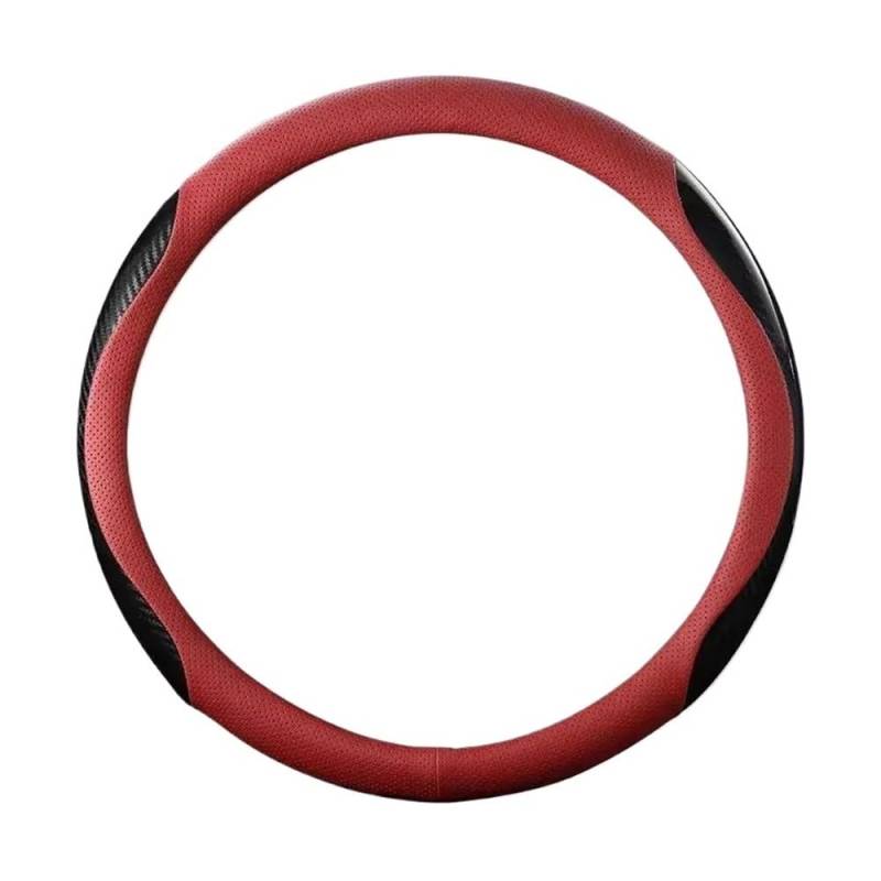 Auto-Lenkradabdeckung Für Mazda 3 BP Für Axela Für CX30 Für CX50 2019 2020 2021 2022 Lenkrad Abdeckung Atmungsaktive Zwei-ton Leder Auto Zubehör Lenkradhüllen(11 Star Yellow) von SUSHUANG