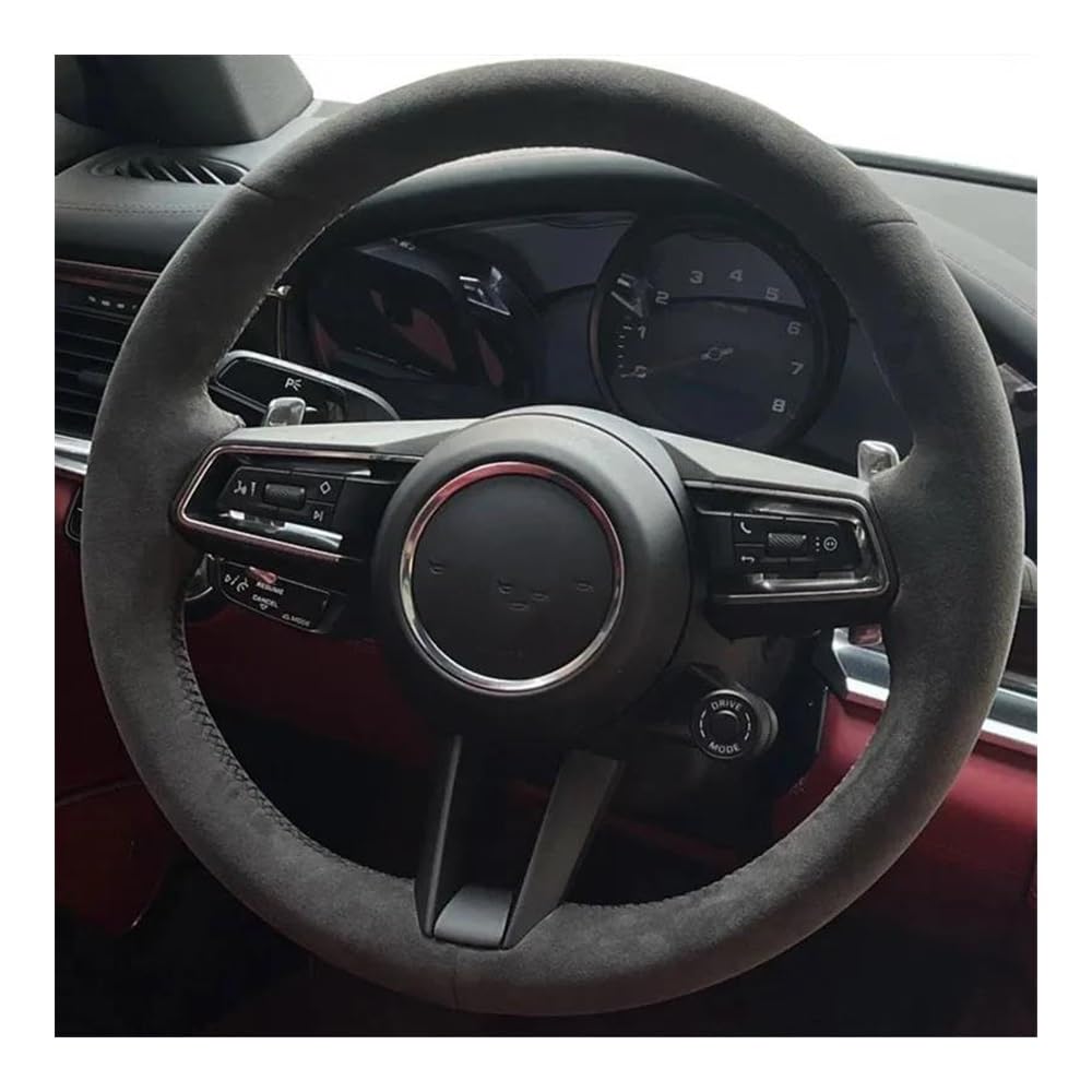 Auto-Lenkradabdeckung Für Taycan Für Boxste Für Panamera DIY Handgenähte rutschfeste Auto-Lenkradabdeckung Für Cayenne 718 971 Lenkradhüllen(Blanc) von SUSHUANG
