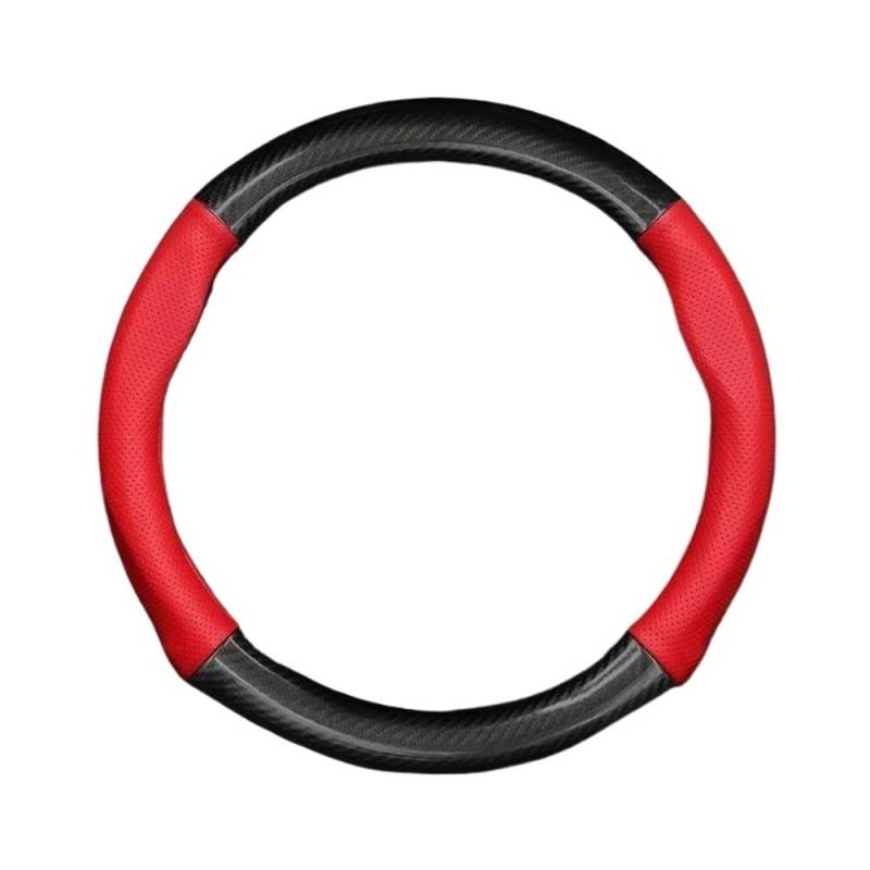 Auto-Lenkradabdeckung Kein Geruch, Dünne Lenkradabdeckung Aus Leder Für XC60 T4 T5 T6 AWD 2015 2016 2017 2018 2019 2020 2021 B5 B4 2022 2023 Lenkradhüllen(D) von SUSHUANG