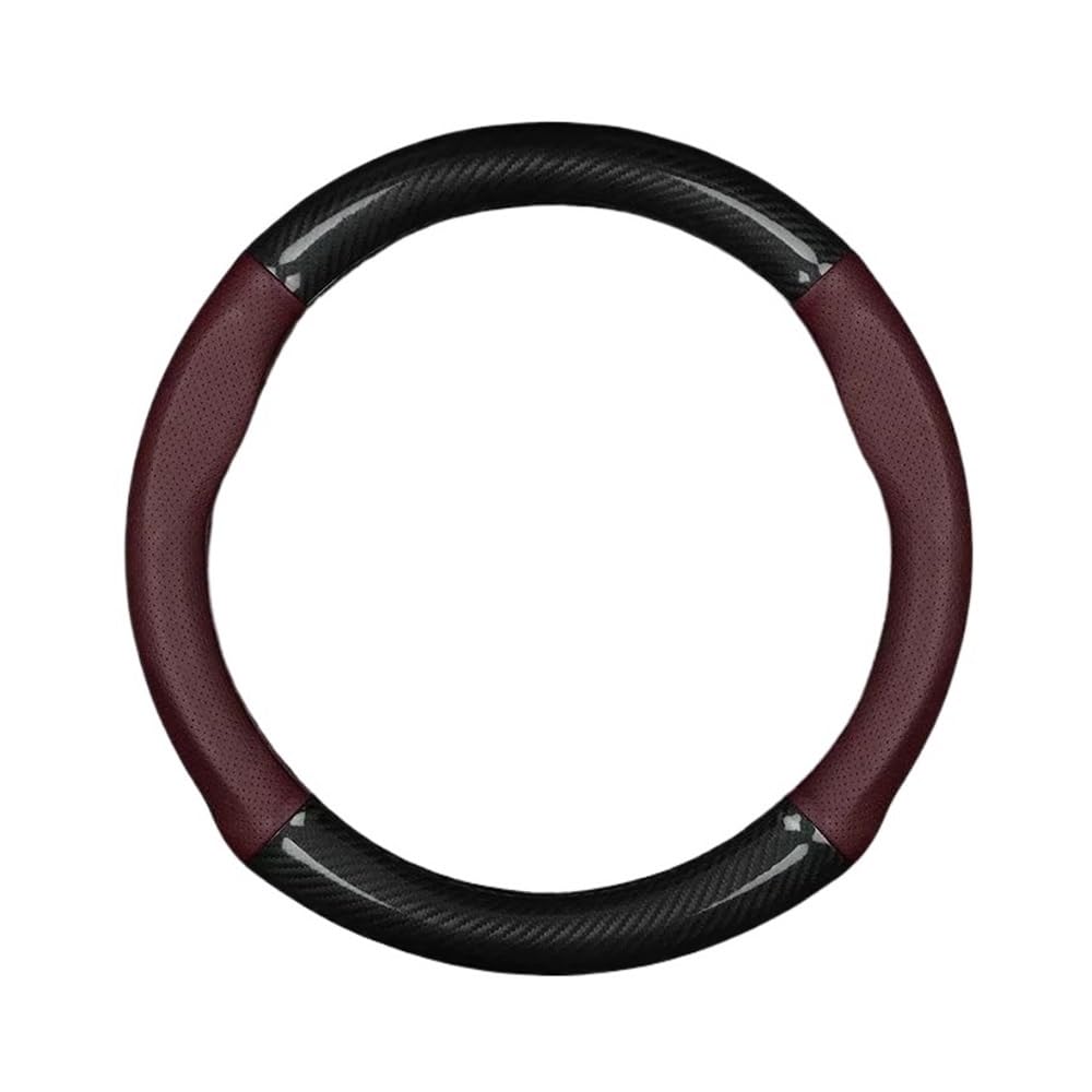 Auto-Lenkradabdeckung Kein Geruch, Dünne Lenkradabdeckung Aus Leder Für XC60 T4 T5 T6 AWD 2015 2016 2017 2018 2019 2020 2021 B5 B4 2022 2023 Lenkradhüllen(E) von SUSHUANG