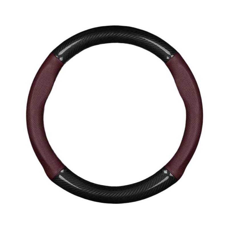 Auto-Lenkradabdeckung Kein Geruch, Dünne Lenkradabdeckung Aus Leder Für XC60 T4 T5 T6 AWD 2015 2016 2017 2018 2019 2020 2021 B5 B4 2022 2023 Lenkradhüllen(E) von SUSHUANG