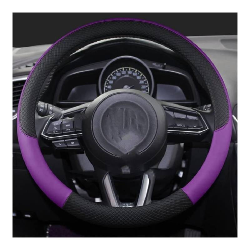 Auto-Lenkradabdeckung PU-Leder-Lenkradbezug Für CX-3 CX-4 CX-5 CX-7 CX-9 Für Mazda 3 Für Axela 6 Gh Gj Für Demio Anti-Rutsch Lenkradhüllen(5) von SUSHUANG