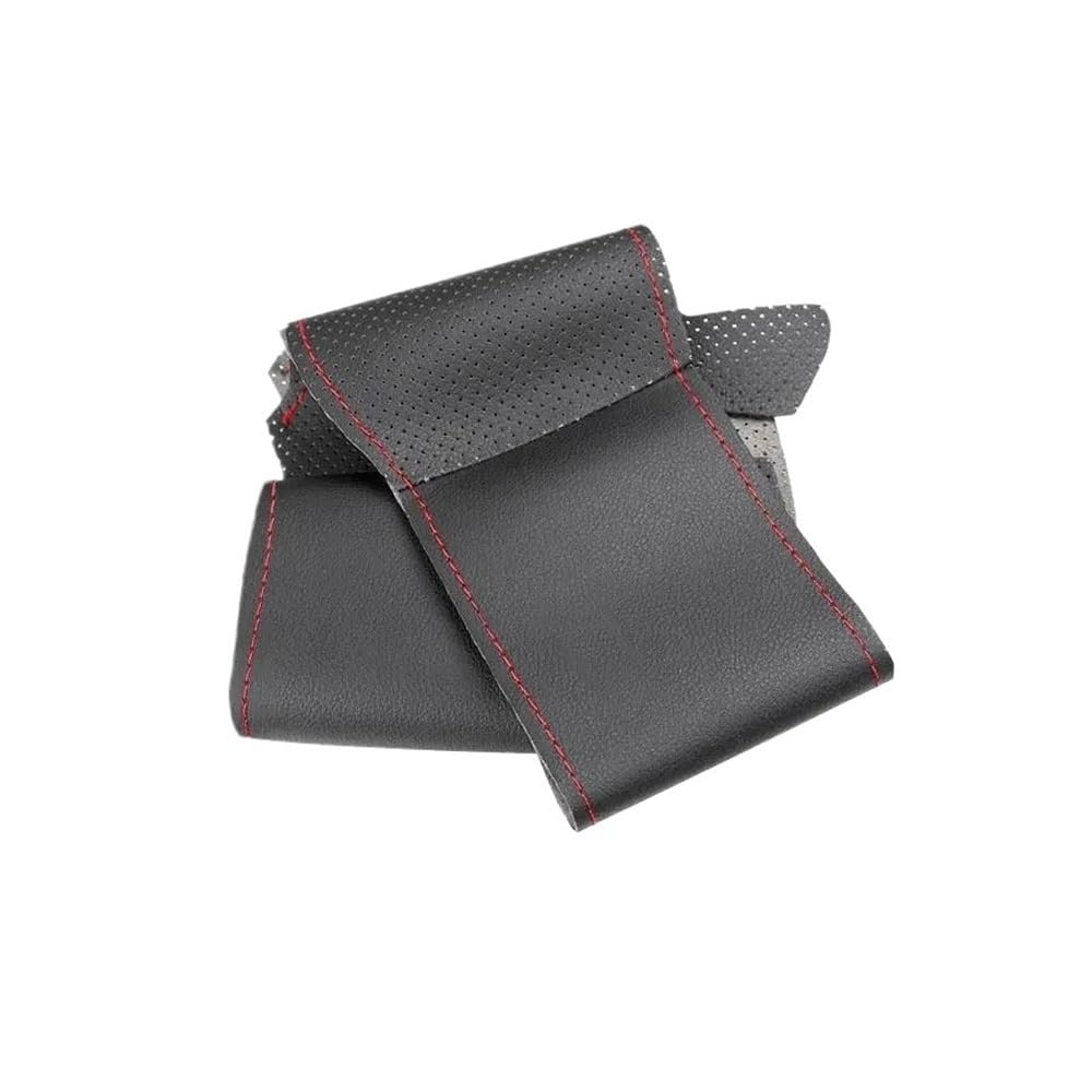 Auto-Lenkradabdeckung Perforieren Sie Leder-Auto-Lenkrad-Abdeckungs-Ordnung O-Form Für A3 S3 8Y A4 S4 B9 A5 S5 Q3 F3 Q5 FY SQ5 Q7 4M SQ7 Q8 SQ8 RSQ8 Lenkradhüllen(6) von SUSHUANG