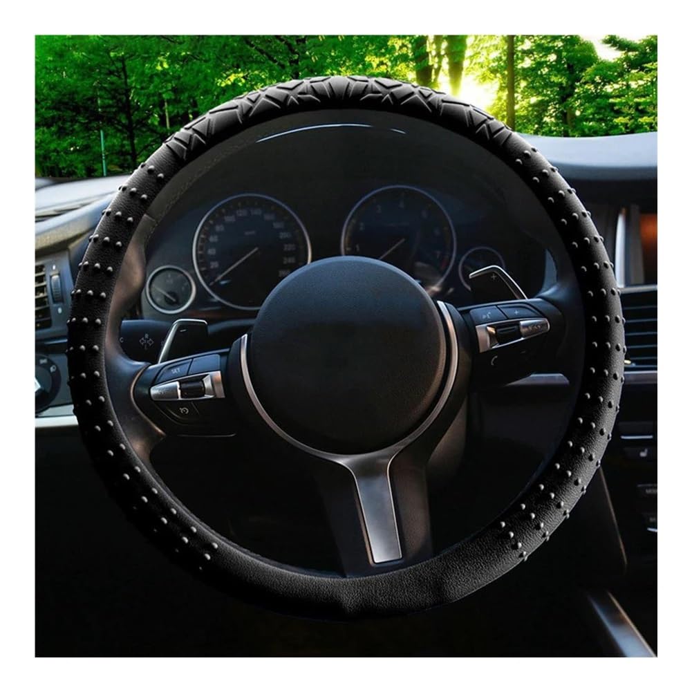 Auto-Lenkradabdeckung Silikon-Lenkradabdeckung Texturmuster rutschfest Autozubehör Innenraum Universelle Lenkrad-Schutzdekoration Lenkradhüllen(1 UK) von SUSHUANG