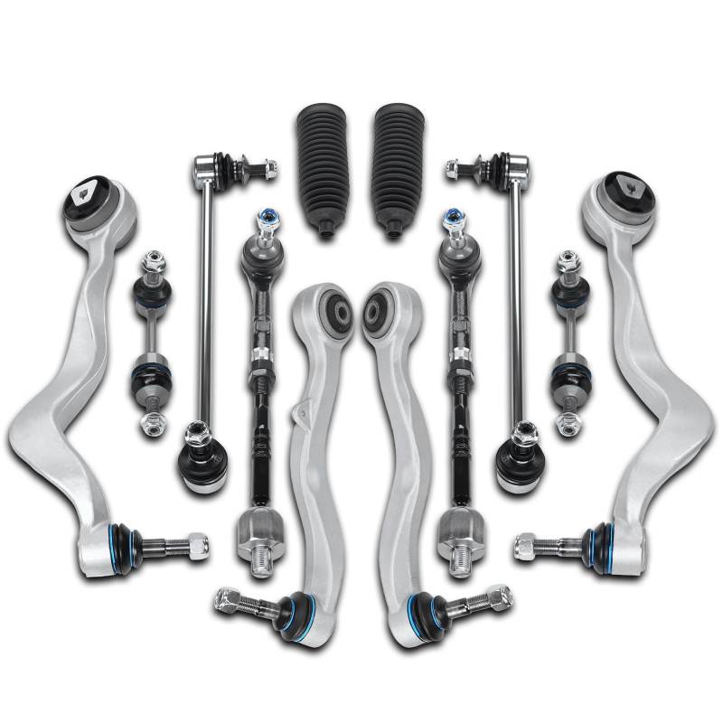 SUSMONSTER Querlenker Satz Vorderachse 14 Teilig Kompatibel mit BMW 5er E60 5er Touring E61 520i 523i 525i 530i 540i 545i 550i 520d 525d 530d 535d M5 2001-2010 Replace# 31356769499 von SUSMONSTER