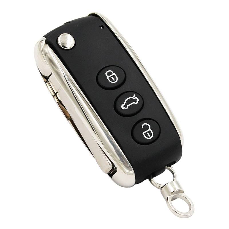 SUSQVHVCK 3-Taste modifizierter Klapp-Flip-Remote-Schlüssel-Shell-Gehäuse intelligentes Auto-Schlüssel-Gehäuse for Bentley kompatibel for Continental kompatibel for Arnaging kompatibel for Mulsanne Un von SUSQVHVCK