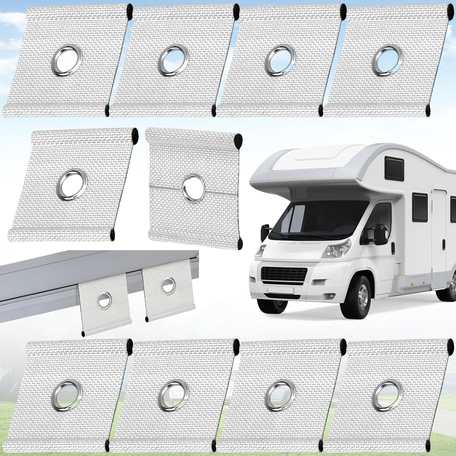 SUpoetry Kederleisten Haken, Haken Kederleiste, Haken für Kederschiene, 10 Stücke Rohrösen, Markisenhaken, Campingrohrhaken, Rohrschienenzubehör für Wohnmobile, Markisen, Campingzelte(5/6 Mm-7/8 Mm) SUpoetry Kederleisten Haken, Haken Kederleiste, Haken für Kederschiene, 10 Stücke Rohrösen, Markisenhaken, Campingrohrhaken, Rohrschienenzubehör für Wohnmobile, Markisen, Campingzelte(5/6 Mm-7/8 Mm) von SUpoetry