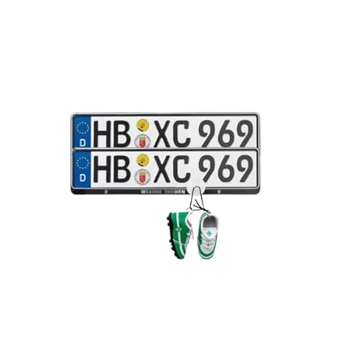 SV Werder Bremen Kennzeichenhalter Nummernschildhalter + Autospiegel-Schuhe Werder Fanartikel SV Werder Bremen Kennzeichenhalter Nummernschildhalter + Autospiegel-Schuhe Werder Fanartikel von SV Werder Bremen