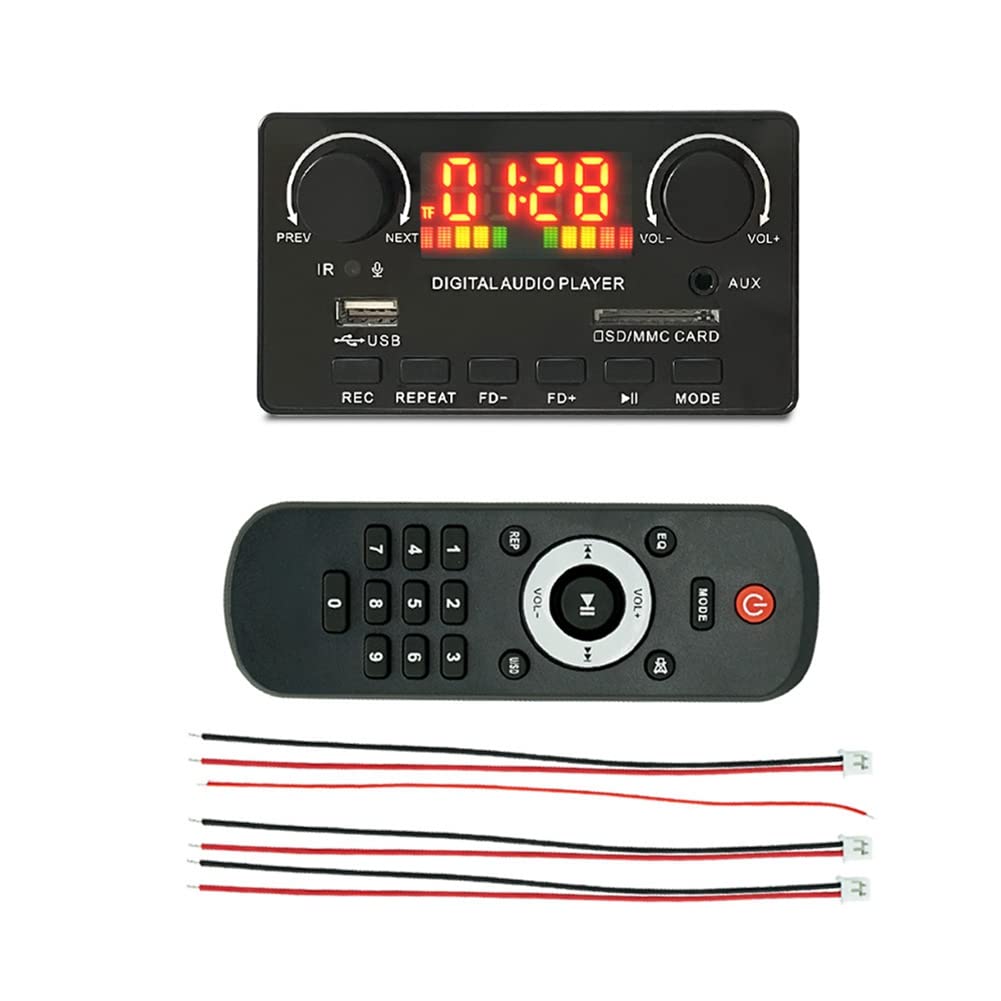 SVRITE MP3 WMA Decoder Board Wireless Bluetooth 5.0 7V-25V Decoder Auto MP3 Player USB Aufnahmemodul FM AUX Radio f¨¹r Lautsprecher SVRITE MP3 WMA Decoder Board Wireless Bluetooth 5.0 7V-25V Decoder Auto MP3 Player USB Aufnahmemodul FM AUX Radio f¨¹r Lautsprecher von SVRITE