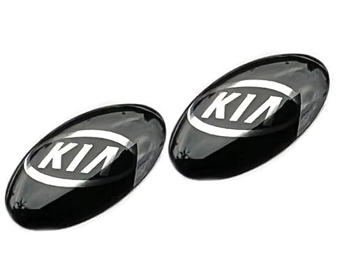 2 Stück Aufkleber 11mm Diameter passend für Kia-Auto mit Logo Kfz. Für Schlüssel Key Fernbedienung usw. Sticker mit Emblem (11mm 2St.) von SVV