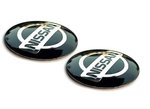2 Stück Aufkleber 65mm Diameter mit Logo für NissanAuto. für Auto Kfz. Sticker mit Emblem für Nabenkappen usw. (65mm Niss. 2St.) von SVV
