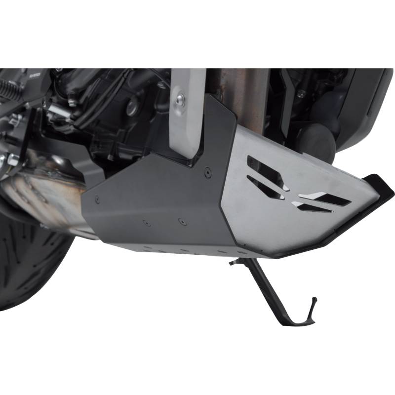 SW-MOTECH Bugspoiler Alu schwarz/silber für Yamaha MT-07 2021- von SW-MOTECH